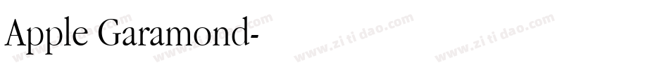Apple Garamond字体转换